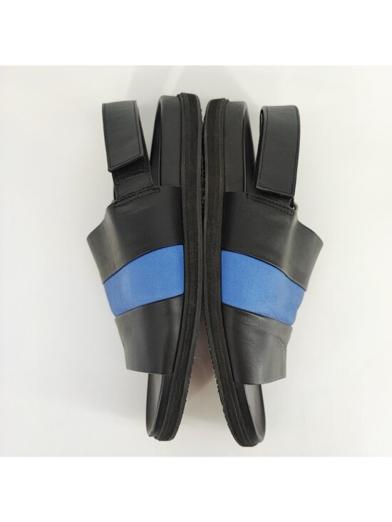 Marni Fussbett Men\'s Size 11 US Sandals Black Genuine Calfskin Leather Casual main image 5
